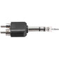 1/4 6.35mm Mono Male To 2X RCA male Audio Connector Adapter Splitter"