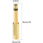 1/4 6.35mm Mono Male To RCA Female Audio Connector Adapter GOLD Plated&quot;