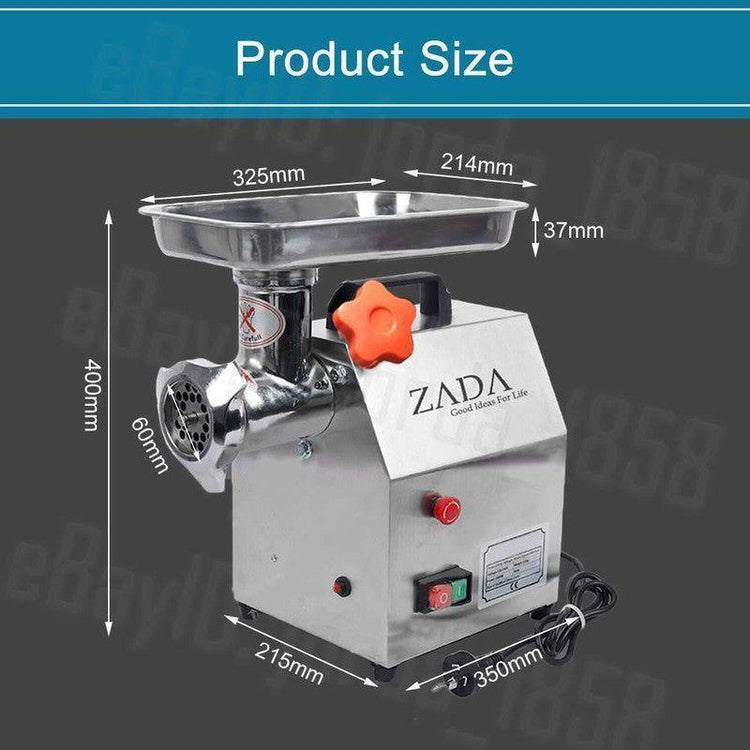 1.63HP Commercial Meat Mincer- Electric Grinder & Sausage Maker Filler 1200W - Magdasmall