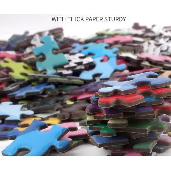 1000-Piece High-Quality Jigsaw Puzzle - Spruce forest river - Magdasmall