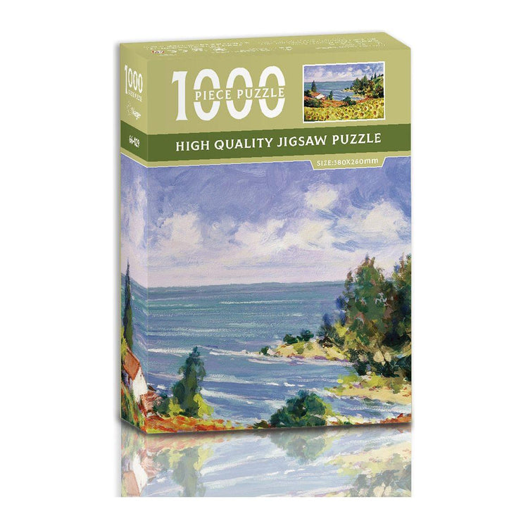 1000-Piece High-Quality Jigsaw Puzzle - Sunflower field - Magdasmall