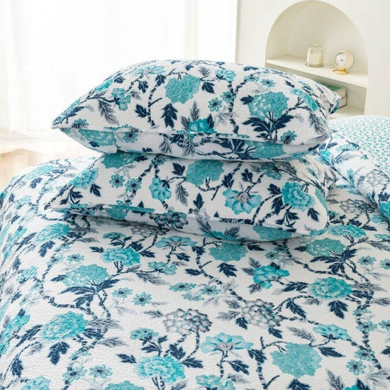 100% Cotton Lightly Quilted Coverlet Set Delta Queen 230 x 250 cm - Magdasmall