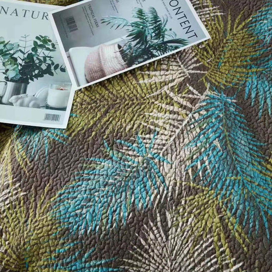 100% Cotton Lightly Quilted Coverlet Set Orlando Queen 230 x 250 cm - Magdasmall