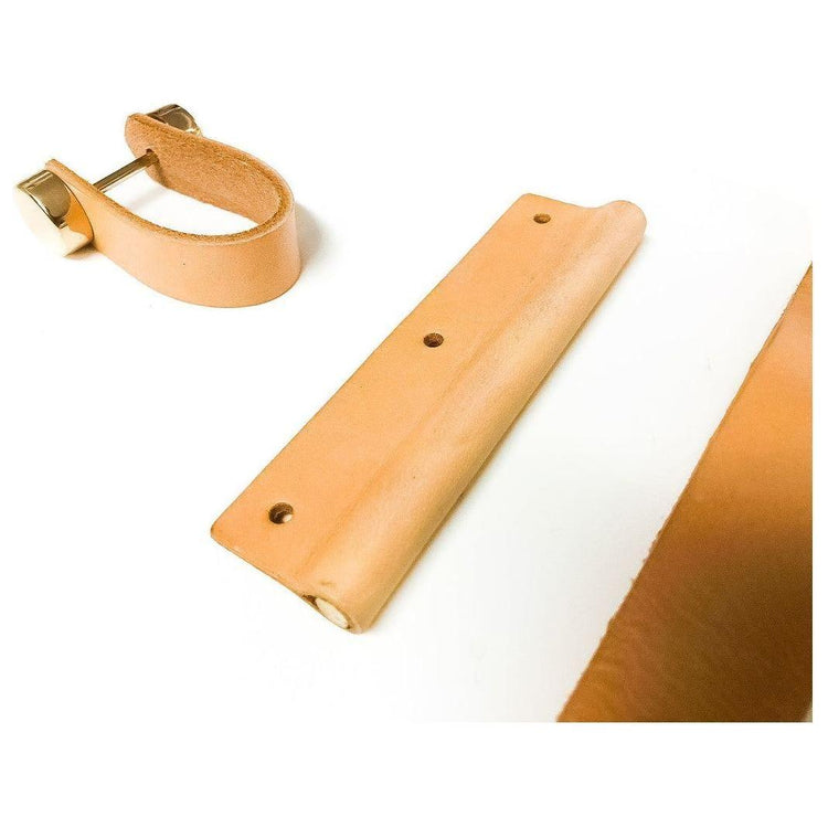 100% Genuine Leather Door Knob Cabinet Kitchen Drawer Handle Pull laundry gold - Magdasmall