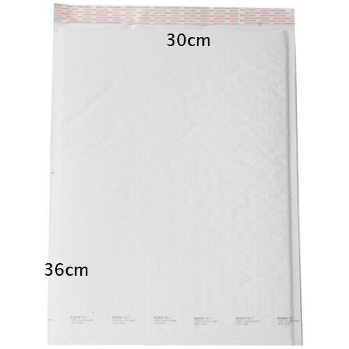 100 Piece Pack -360x300mm White Bubble Padded Bag Post Courier Shipping Mailer Envelope - Magdasmall
