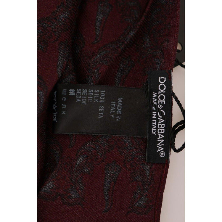 100% Silk Dolce & Gabbana Tie Scarf Wrap One Size Men - Magdasmall