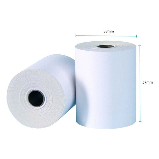 100x Thermal Paper Rolls 57x38mm - 9.5m Register EFTPOS POS Receipt Bulk - Magdasmall