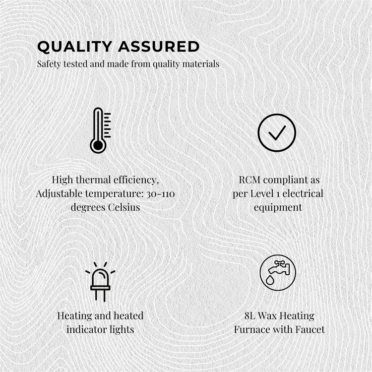 10L Candle Wax Heater Black With Tap And Accessories - Candle Wax Melter - Magdasmall