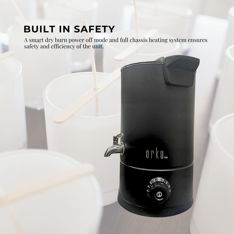 10L Candle Wax Heater Black With Tap And Accessories - Candle Wax Melter - Magdasmall