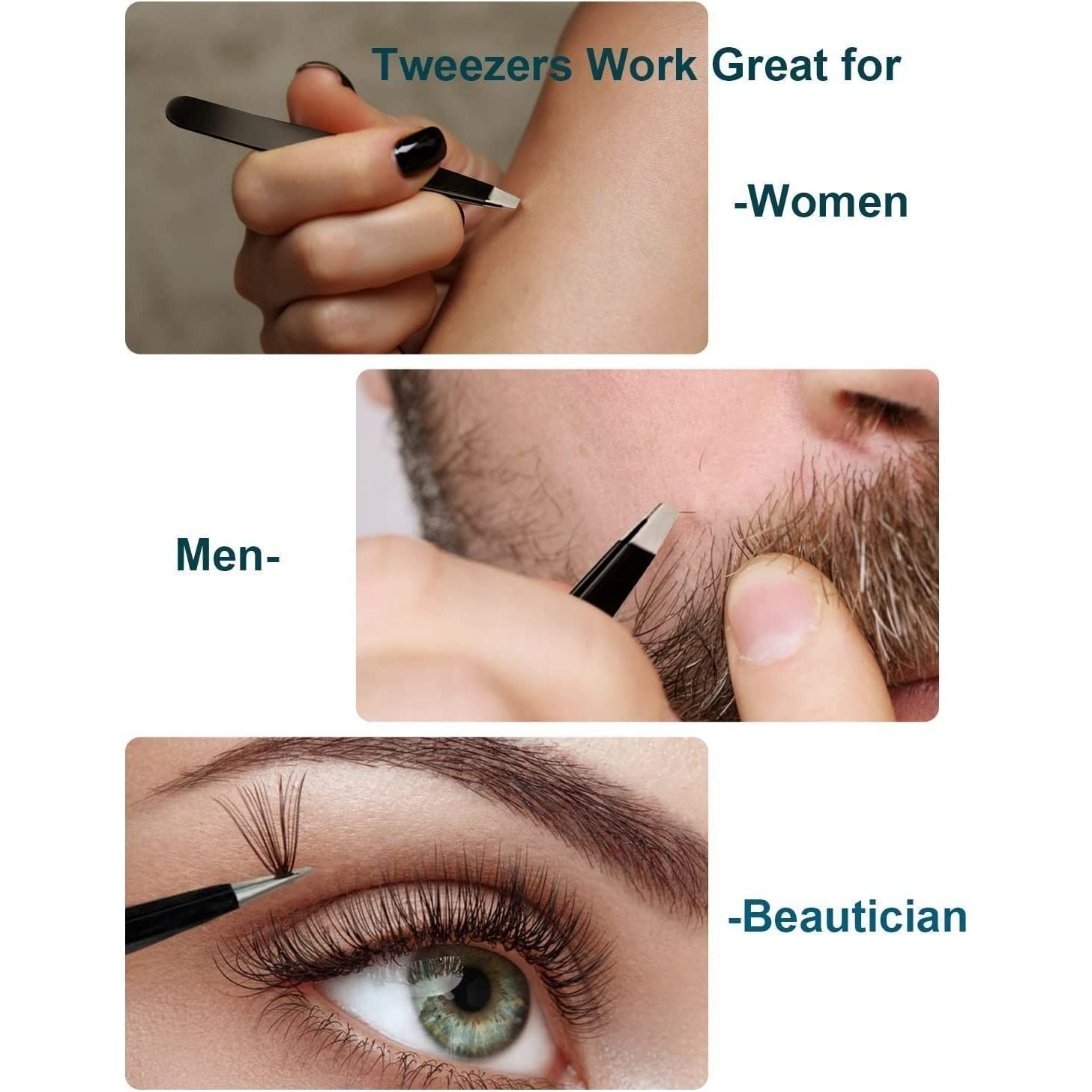 10X Magnifying Mirror and Eyebrow Tweezers Kit for Travel - Magdasmall