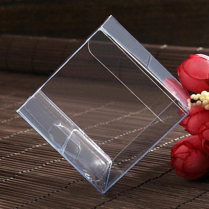 10 Piece Pack -PVC Clear See Through Plastic 15cm Square Cube Box - Large Bomboniere Product Exhibition Gift - Magdasmall