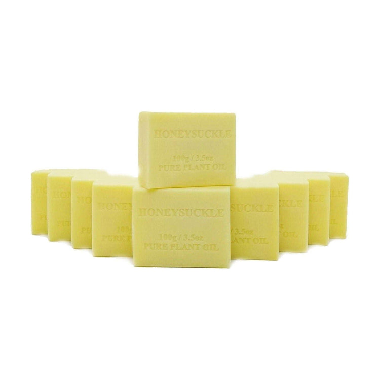 10x 100g Plant Oil Soap Honeysuckle Scent Pure Vegetable Base Bar Australian - Magdasmall