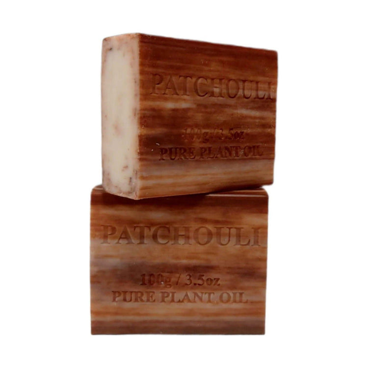 10x 100g Plant Oil Soap Patchouli Scent Pure Natural Vegetable Base Bar - Magdasmall
