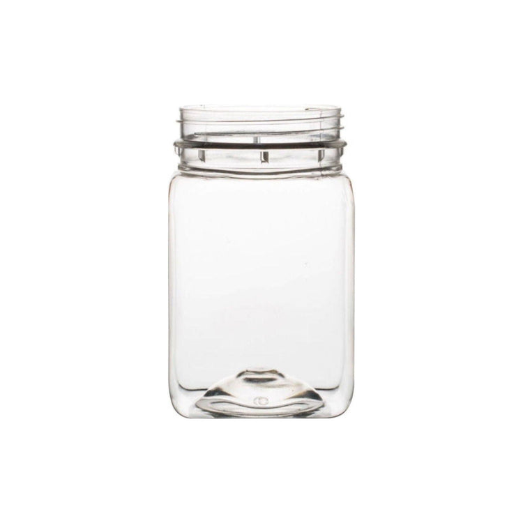 10x 250g Plastic Honey Jars + Lids - Square Clear Food Grade Packaging Containers - Magdasmall