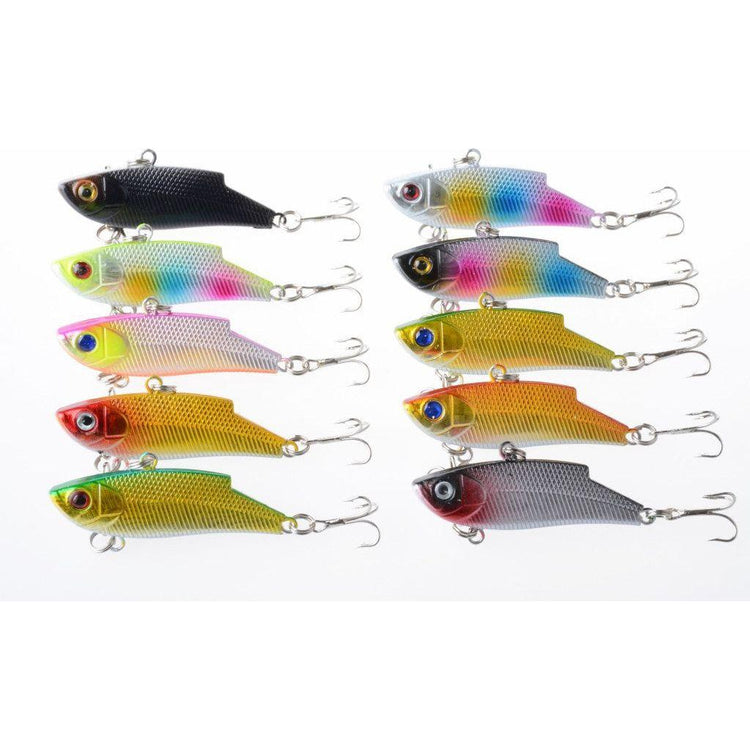 10x 5.5cm Vib Bait Fishing Lure Lures Hook Tackle Saltwater - Magdasmall