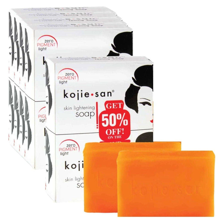 10x Kojie San Soap Bars - 135g Skin Lightening Kojic Acid Natural Original Bar - Magdasmall