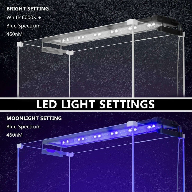 11W Aquarium Blue White LED Light for Tank 50-70cm - Magdasmall