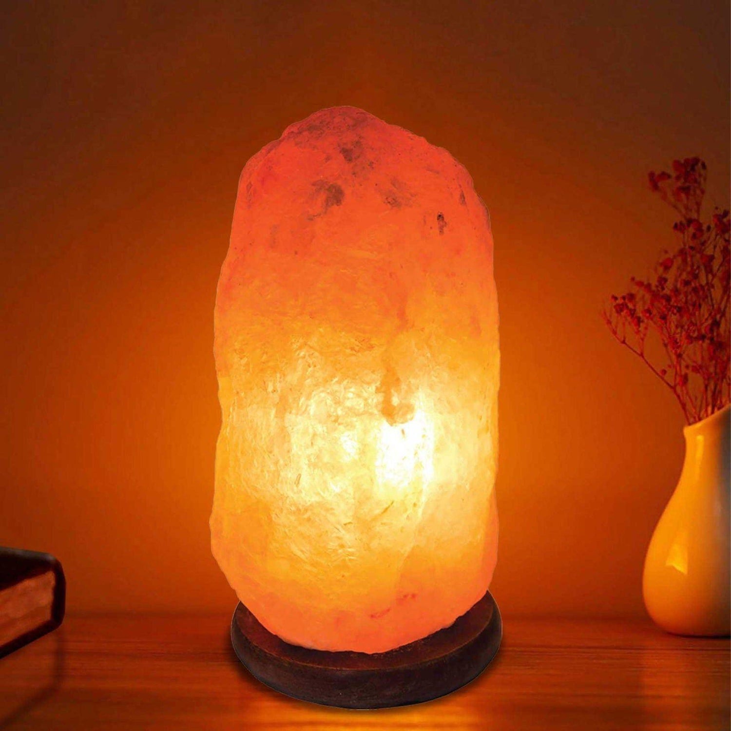 12V 12W 1-2 Kgs Himalayan Pink Salt Lamp Natural Rock Crystal Light Bulb On/Off - Magdasmall