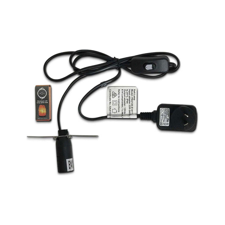 12V 12W 3-5Kg Himalayan White Salt Lamp Crystal Rock Natural Shape Unique Lamps - Magdasmall