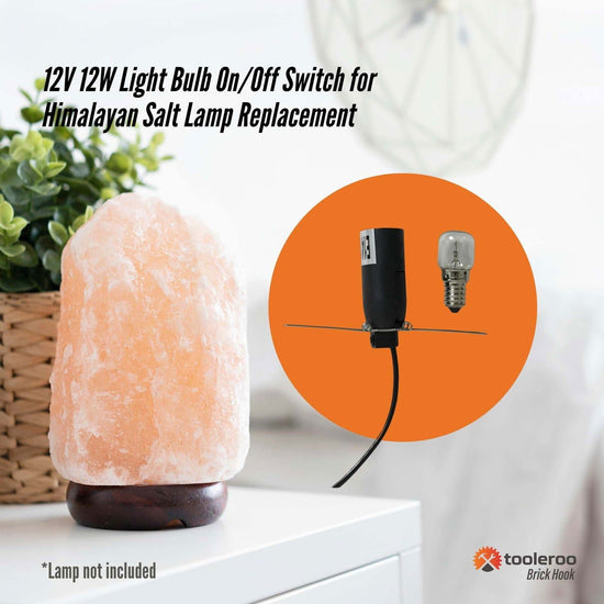 12V 12W Light Bulb On/Off Switch for Himalayan Salt Lamp Replacement Accessories - Magdasmall