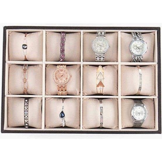 12 Bracelet Storage Tray (Black) - Magdasmall