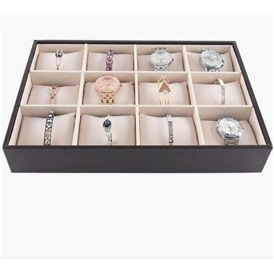 12 Bracelet Storage Tray (Black) - Magdasmall