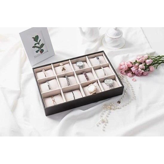 12 Bracelet Storage Tray (Black) - Magdasmall