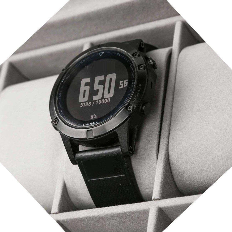 12 Slot PU Leather Lockable Watch and Jewelry Storage Boxes (Black) - Magdasmall