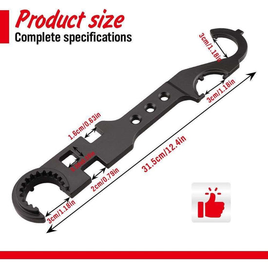 12inch Multipurpose Wrench Tool Bottle Opener Repair Tools Spanner Portable - Magdasmall