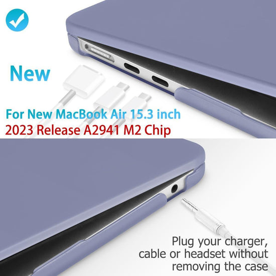 15 inch Air 2023 MacBook Air Matte Case A2941 M2 Chip Hard Shell Case Keyboard Cover - Magdasmall