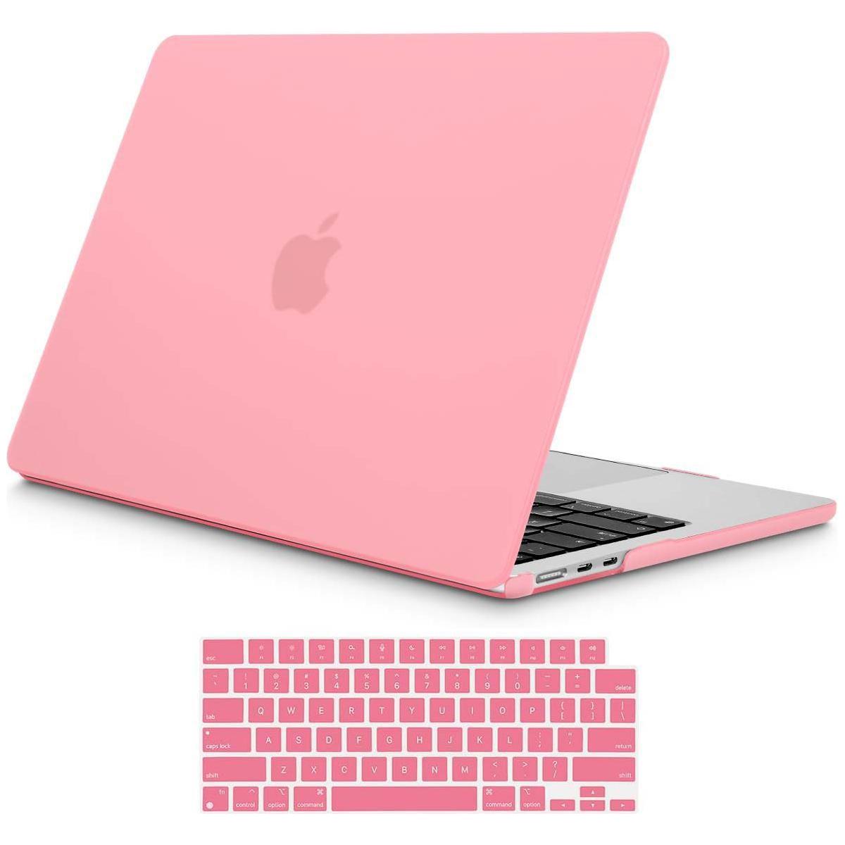15 inch Air 2023 MacBook Air Matte Case  A2941 M2 Chip Hard Shell Case Keyboard Cover Pink - Magdasmall