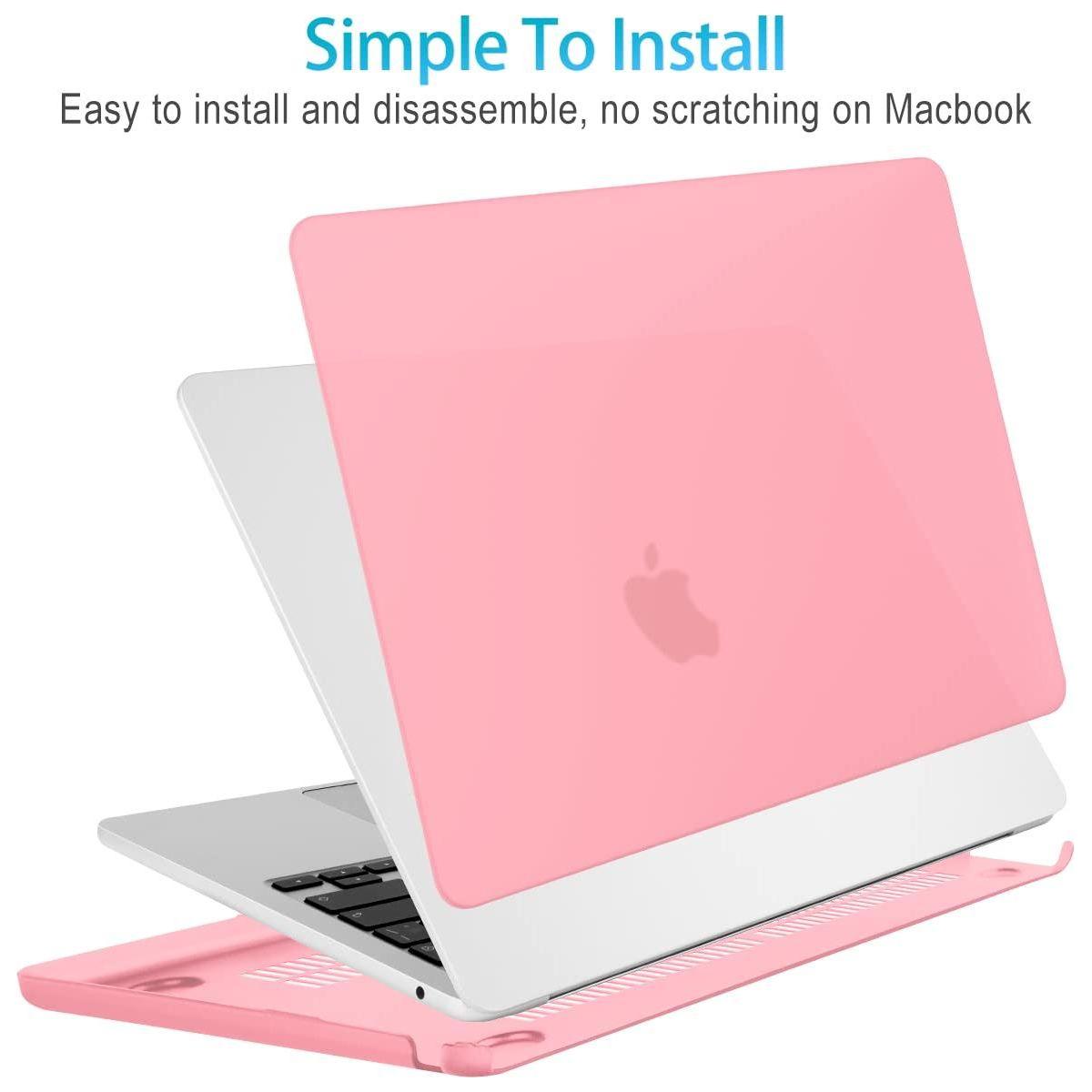 15 inch Air 2023 MacBook Air Matte Case  A2941 M2 Chip Hard Shell Case Keyboard Cover Pink - Magdasmall