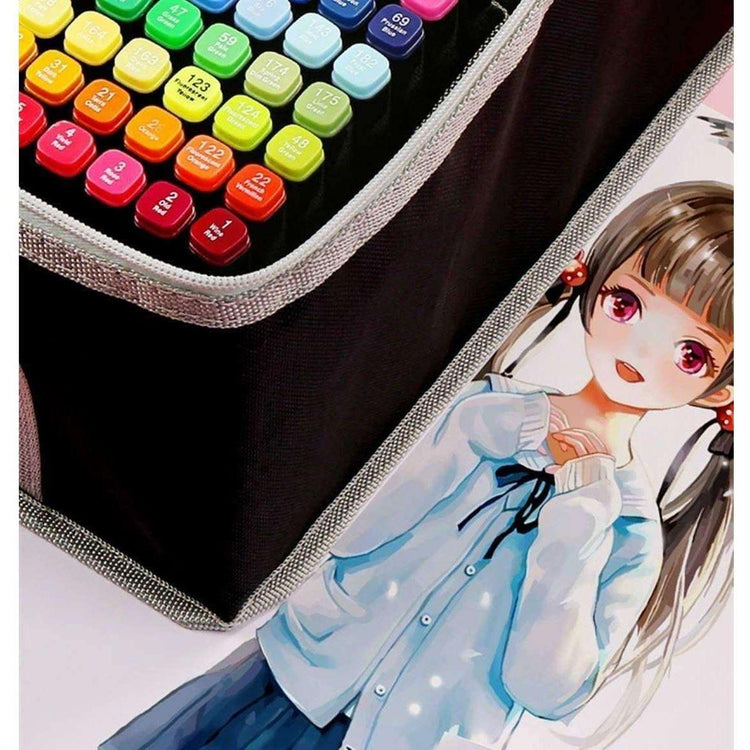 168 Colours Graffiti Pen Permanent Marker Pens Set for Adults and Children - Magdasmall