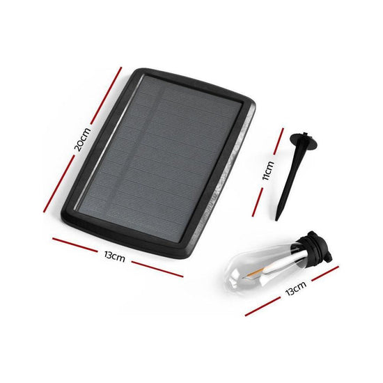 17m Solar Festoon Lights Outdoor LED String Light Christmas Party Decor - Magdasmall