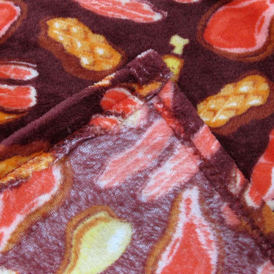 190GSM Boys Cool Ultra Soft Coral Fleece Throw 127 x 152cm Meatarian - Magdasmall