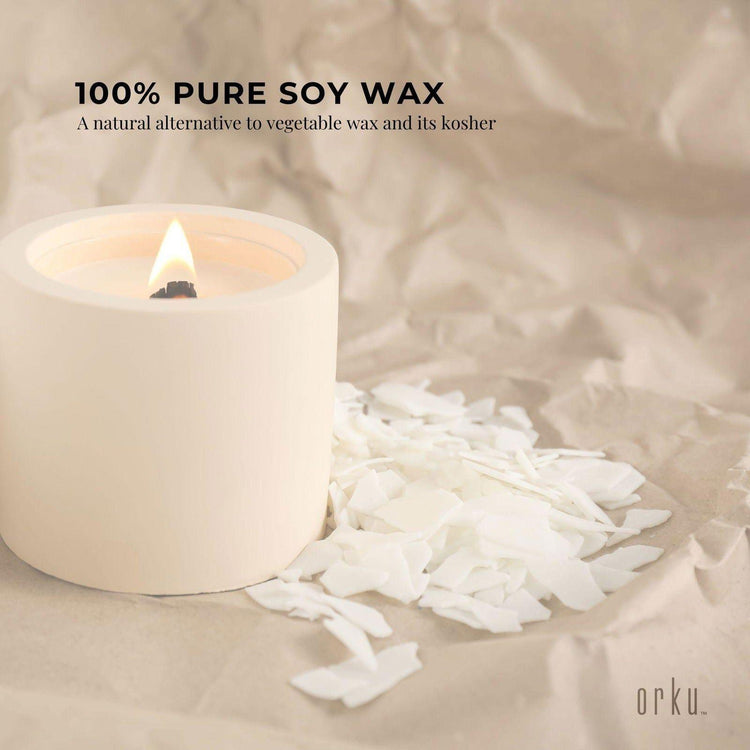 1Kg Golden 464 Soy Wax Flakes - 100% Pure Natural DIY Candle Melts Chips - Magdasmall