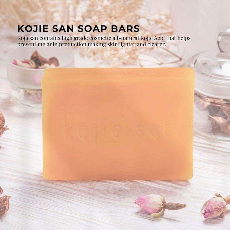 1x Kojie San Soap Bar - 135g Skin Lightening Kojic Acid Natural Original Bars - Magdasmall