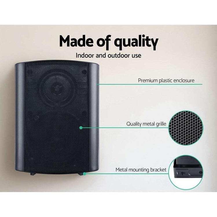 2-Way In Wall Speakers Home Speaker Outdoor Indoor Audio TV Stereo 150W - Magdasmall