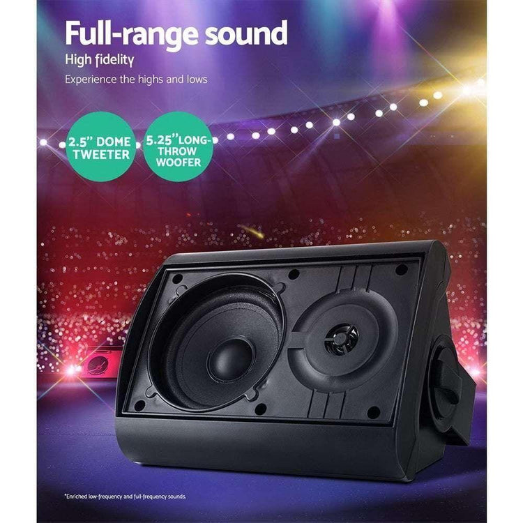 2-Way In Wall Speakers Home Speaker Outdoor Indoor Audio TV Stereo 150W - Magdasmall