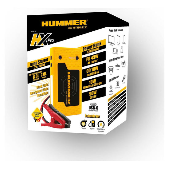 2000A Jump Starter Powerbank Hummer 37000mWh 12V Car Battery Charger LED HX Pro - Magdasmall