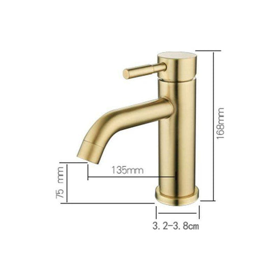 2020 New slim round style basin mount tap low faucet matte black tap mixer spout - Magdasmall