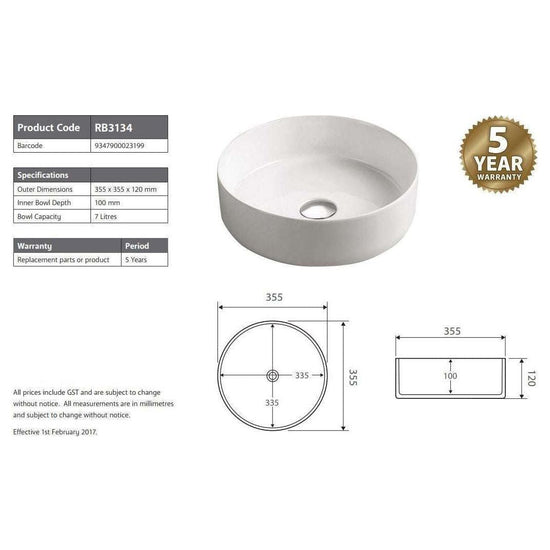 2021 Matte Pink outside Round 360 mm Dia top counter basin porcelain sink - Magdasmall