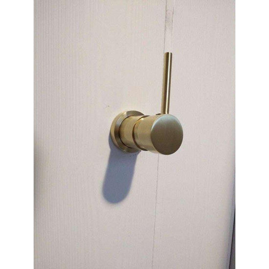 2021 New Brass Burnished Gold round hand held SHOWER HEAD adjust holder mixer - Magdasmall