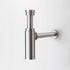 2023 Brushed Nickel p trap ROUND BOTTLE TRAP 32/40 mm WASTE for wall hung basin vanit - Magdasmall