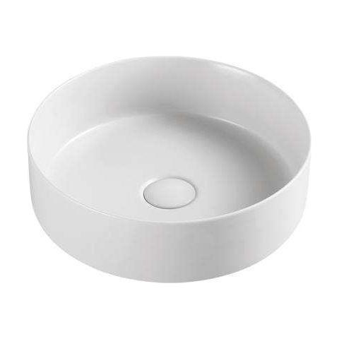 2023 Matte Black matte white matte Pink Green Gold Copper Round 360 mm Dia top counter basin porcelain sink - Magdasmall