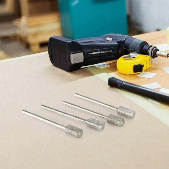 20pcs Diamond Grinding Heads Mini Drill Burrs Bit Set 3mm Shank for Rotary Tool - Magdasmall
