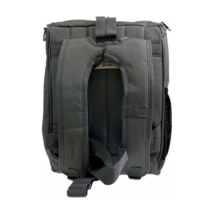 23.5L Leuts Primary Deluxe Backpack School Library Book Bag - Grey - Magdasmall