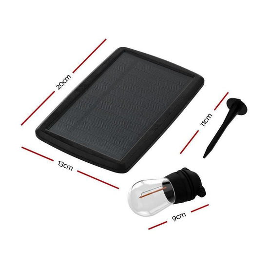 23m Solar Festoon Lights Outdoor LED String Light Christmas Party Decorations - Magdasmall