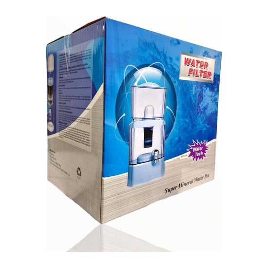 24L Benchtop 8 Stage Water Filter - Ceramic Carbon Mineral Stone Silica Purifier - Magdasmall