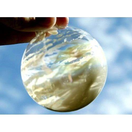 24 Bulk Buy Pack of Glass Bauble 10cm Diameter Round Clear with Silver Cap - table or tree centrepice personal memory theme craft gift - Magdasmall